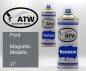 Preview: Ford, Magnetic Metallic, J7: 400ml Sprühdose + 400ml Klarlack - Set, von ATW Autoteile West.